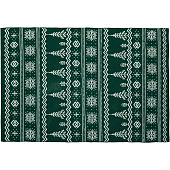 Плед Elnik, зеленый с молочно-белым