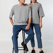 Футболка унисекс оверсайз Street Vibes, серая