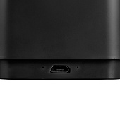 Беспроводная колонка с подсветкой гравировки Glim, черная