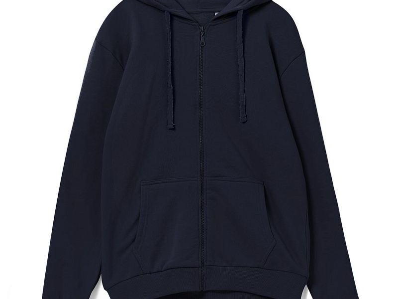 Толстовка на молнии с капюшоном Siverga 2.0, темно-синяя