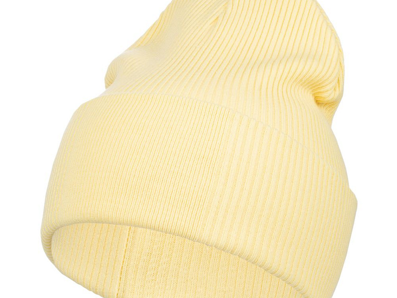 Шапка Real Rib, желтая (нарцисс)