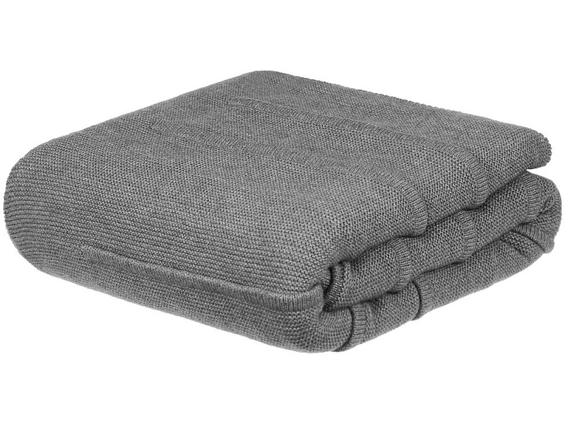 Плед Nessona Alpaca, серый (кварцевый меланж)