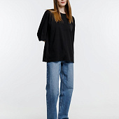 Футболка оверсайз унисекс Base Space, черная