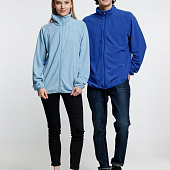 Куртка флисовая унисекс Fliska, голубая