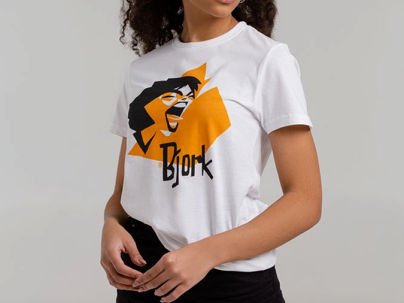 Футболка женская «Меламед. Bjork», белая