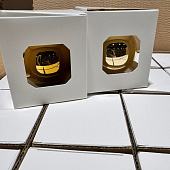 Оформительский шар Finery, 8 см, глянцевый золотистый