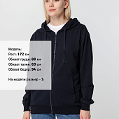 Толстовка на молнии с капюшоном Siverga 2.0, темно-синяя