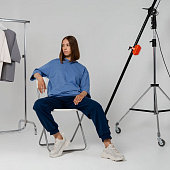 Футболка оверсайз унисекс Kosmos 2.0, синяя