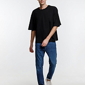 Футболка оверсайз унисекс Base Space, черная