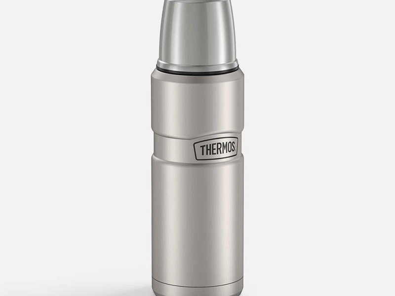 Термос King 470, серебристый (стальной)