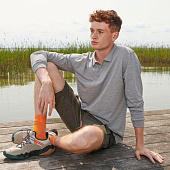 Рубашка поло унисекс с длинным рукавом Planet LSL, темно-зеленая