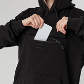 Худи унисекс с карманом на груди Chest Pocket, черное