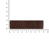 Лейбл кожаный Pasek, S, коричневый