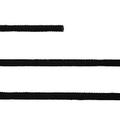Круглый шнур Lasso S, черный, 40 см