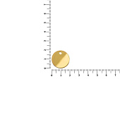 Шильдик металлический Alfa Sirkel, золотистый глянцевый