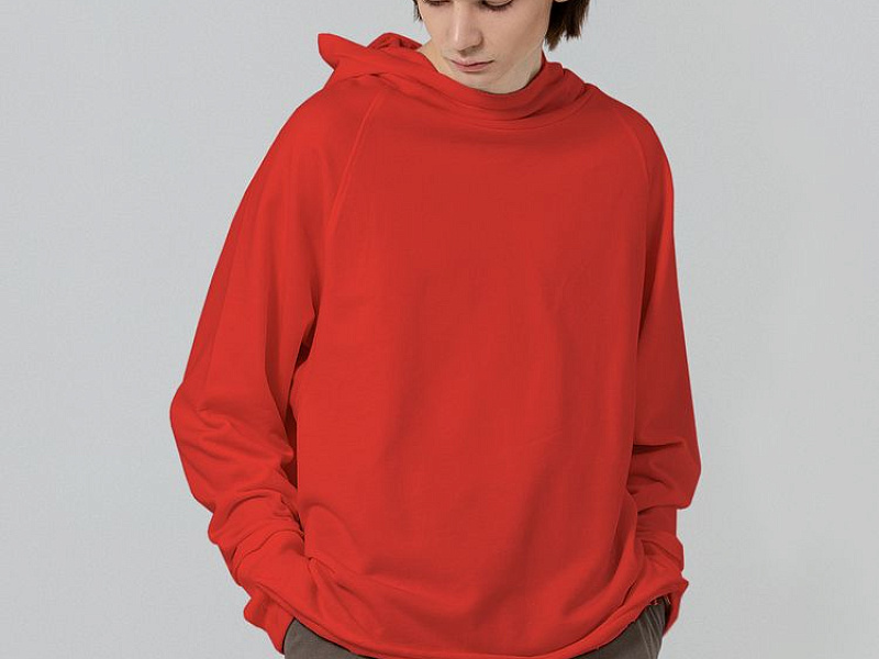 Худи унисекс Vozduh 1.0, красное