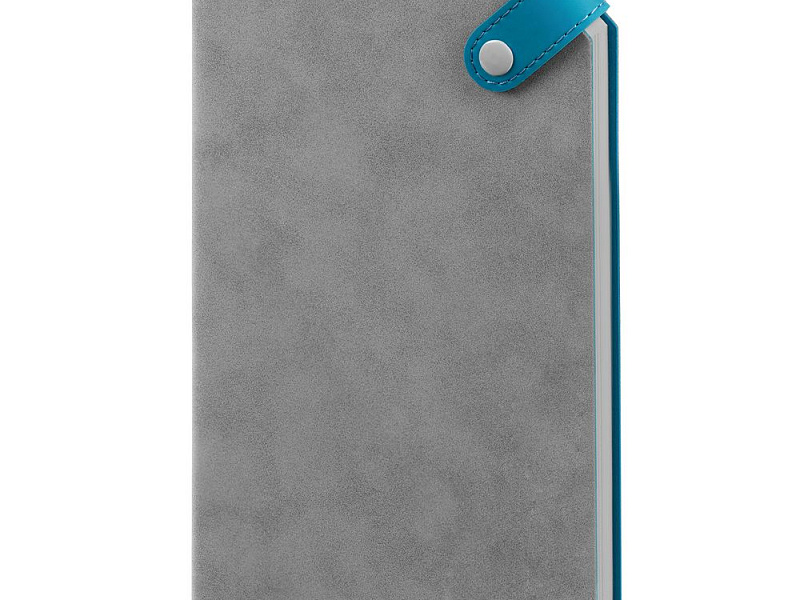 Ежедневник Corner, недатированный, серый с бирюзовым