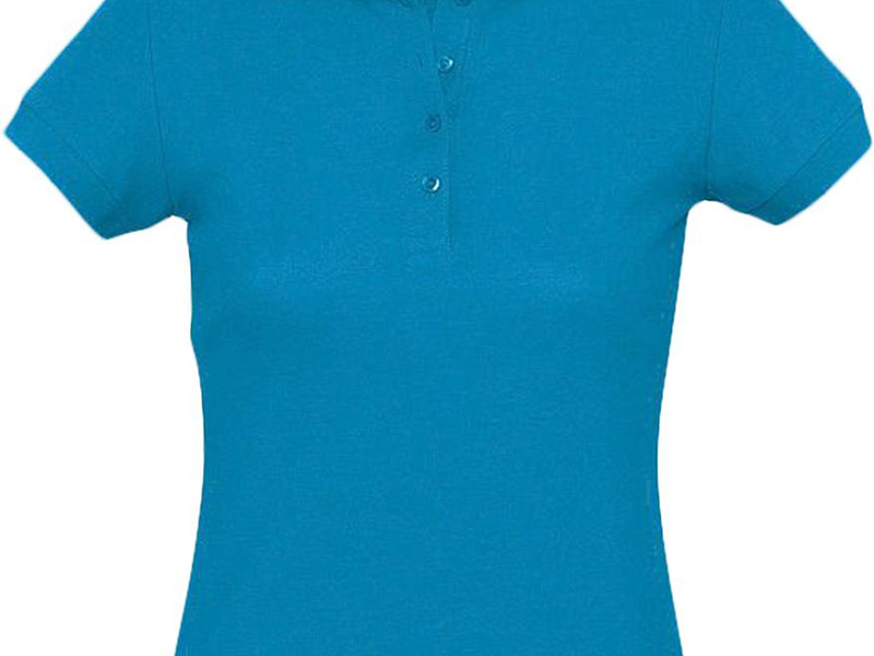 Рубашка поло женская Passion 170, ярко-бирюзовая