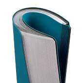 Ежедневник Aspect на заказ, недатированный, бирюзовый