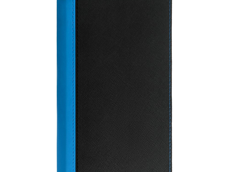 Ежедневник Nice Twice, недатированный, черный с голубым