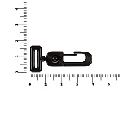 Застежка-карабин Carabine, S, черный
