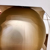 Оформительский шар Finery, 8 см, матовый золотистый