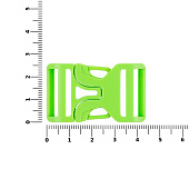 Застежка-пряжка Fibbia, зеленый неон
