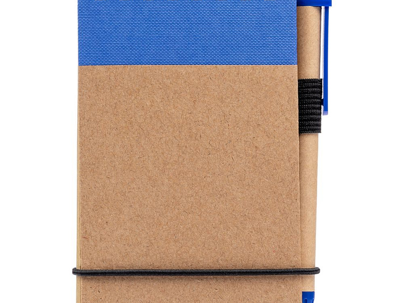 Блокнот на кольцах Eco Note с ручкой, синий