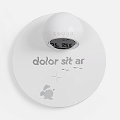 Станция беспроводной зарядки с часами и подсветкой GlobeBee, белая