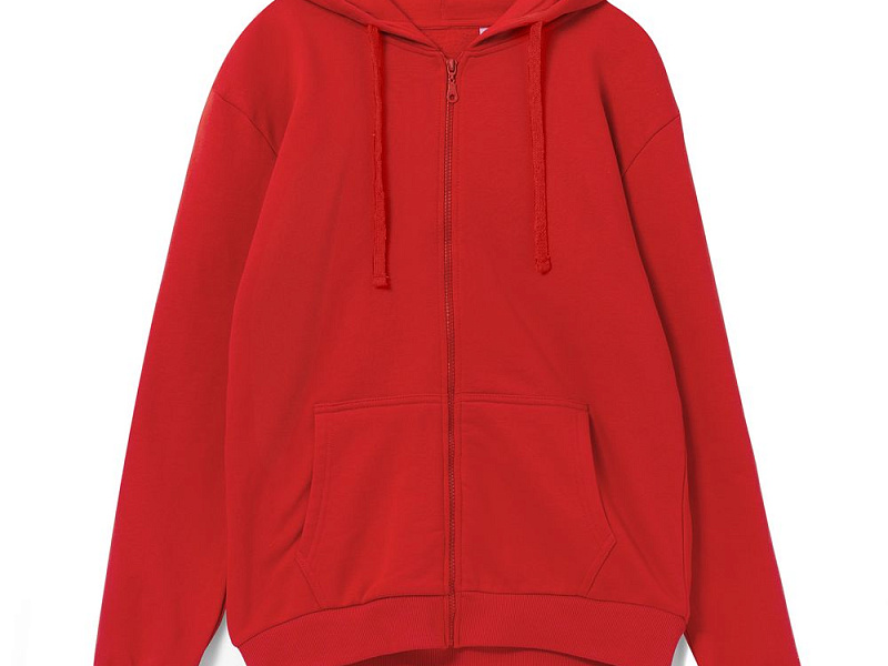 Толстовка на молнии с капюшоном Siverga 2.0, красная