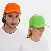 Бейсболка Long Beach, оранжевая