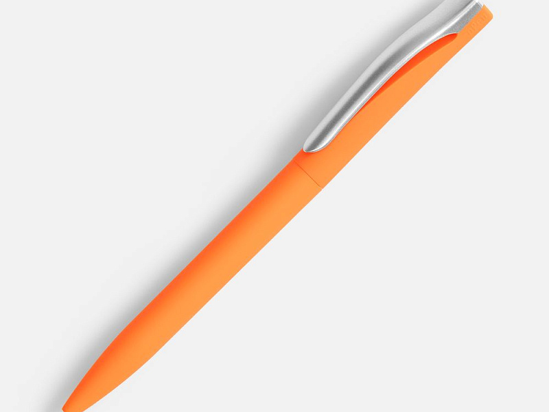 Ручка шариковая Pin Soft Touch, оранжевая