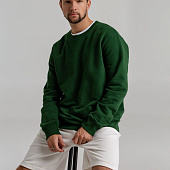 Свитшот унисекс King, темно-зеленый