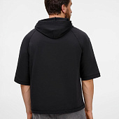 Футболка оверсайз унисекс с капюшоном Neofit, черная