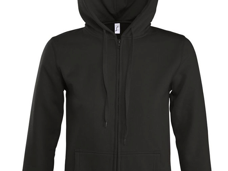 Толстовка женская на молнии с капюшоном Seven Women, черная