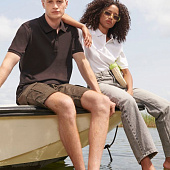 Рубашка поло унисекс Pegase, черная