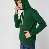 Толстовка с капюшоном Unit Kirenga Heavy, темно-зеленая