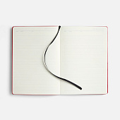 Ежедневник Doppio, недатированный, черный с красным