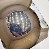 Оформительский шар Finery, 8 см, глянцевый серебристый