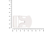 Застежка-пряжка односторонняя Triden, белый