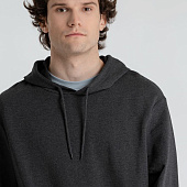 Толстовка с капюшоном унисекс Hoodie, серый меланж (антрацит)