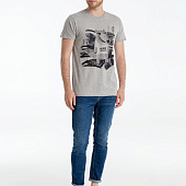 Футболка «Волка футболка», серый меланж