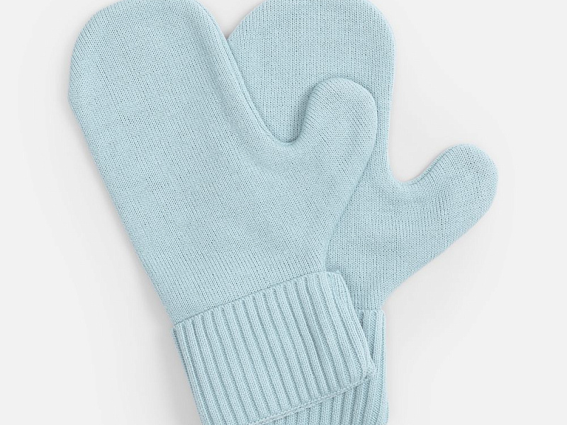 Варежки Yong, светло-голубые