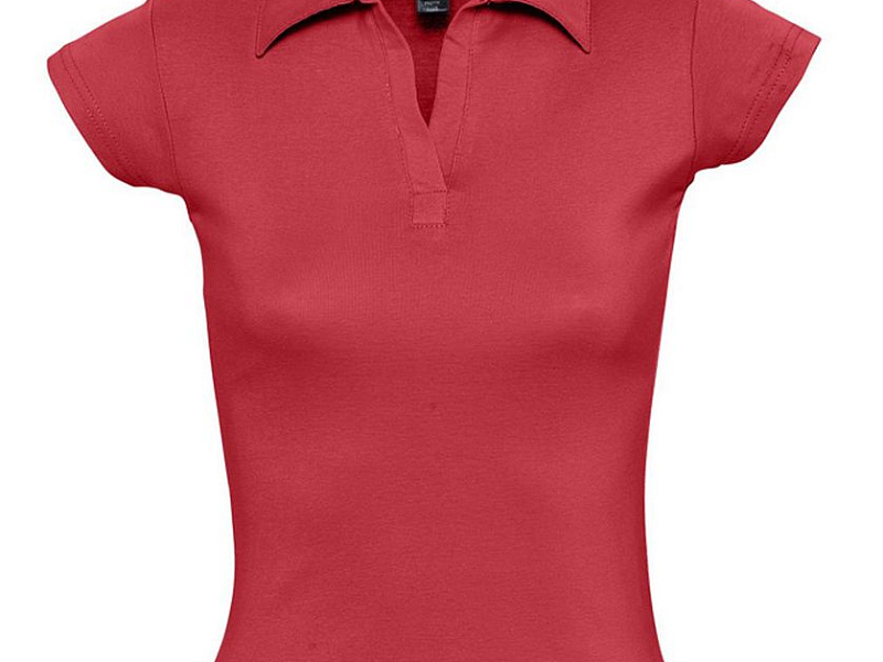 Рубашка поло женская без пуговиц Pretty 220, красная