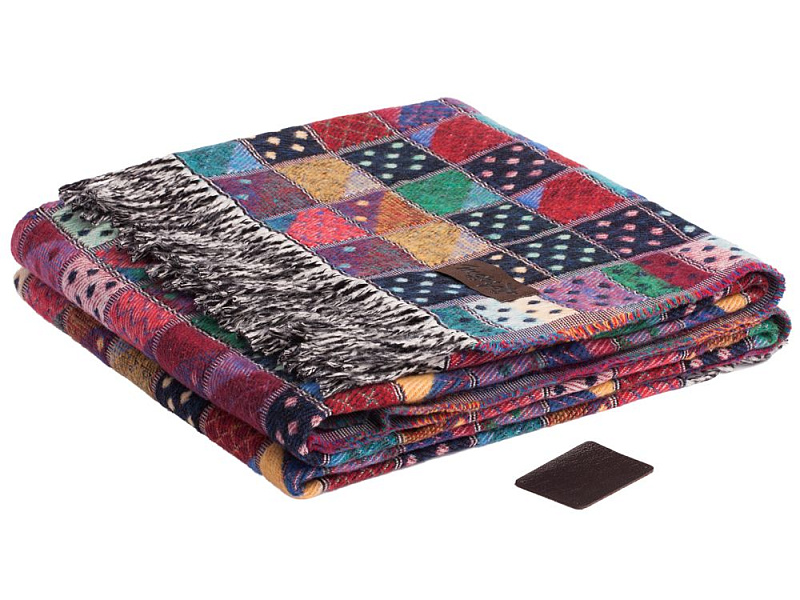 Плед Illinois, бордовый