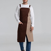 Фартук Picante, коричневый с бежевым