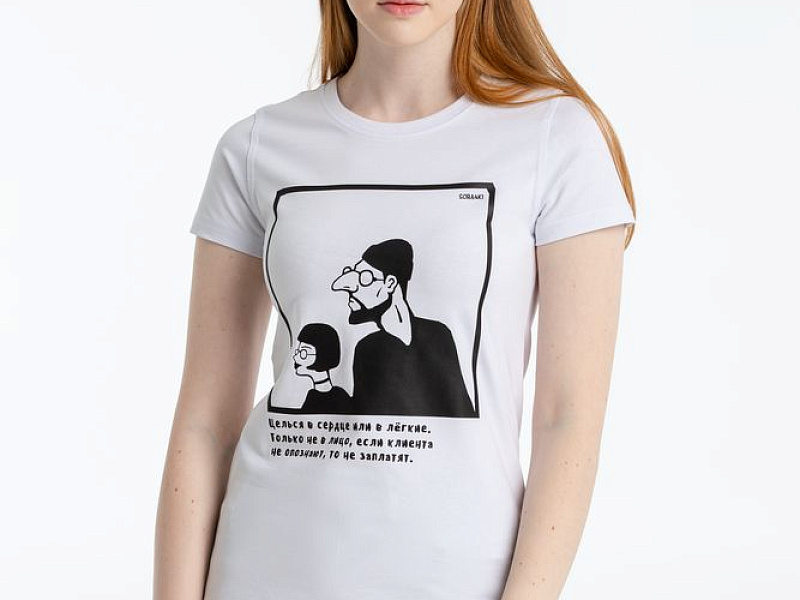 Футболка женская «Леон», белая, ver.2