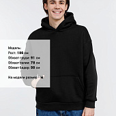 Худи оверсайз унисекс Go Easy, черное