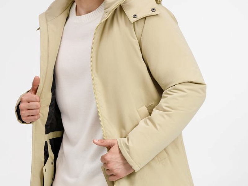 Куртка-парка унисекс Sfera, бежевая