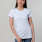 Футболка женская T-bolka Stretch Lady, белая (холодный оттенок)